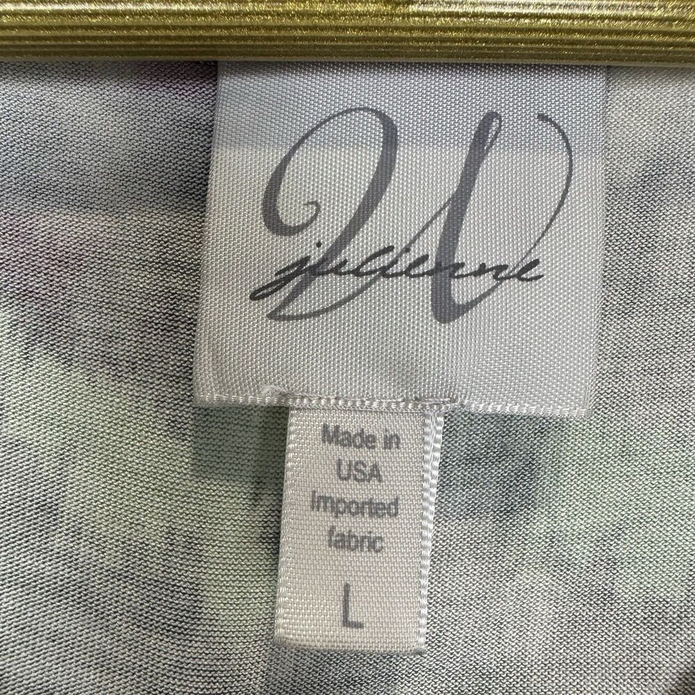 Julienne Weston Asymmetric Ruffle Top Size L Watercolor Art To Wear Boho Fairy - Picture 4 of 5